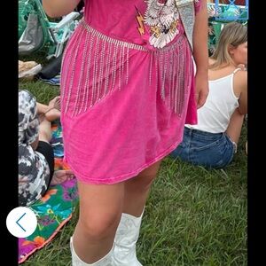 Rhinestone Fringe Belt (Adjustable)